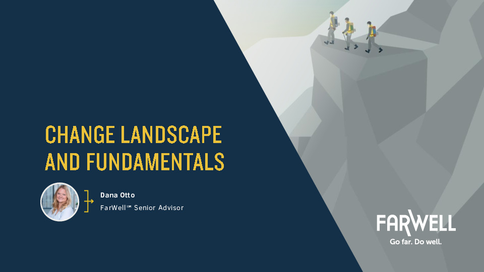 3. FarWell Presentation Slides: Change Landscape and Fundamentals thumbnail